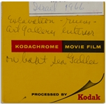 Moe Howard's Kodachrome Super 8 Home Movie Film Reel -- Labeled in Part ''Israel 1966 / Excavation...on boat Sea Galilee'' -- Run-Time Approx. 3:30 Minutes, Clip of Film Online at NateDSanders.com